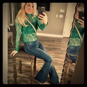 Free People Women’s Flare Vintage Jeans Sz 26